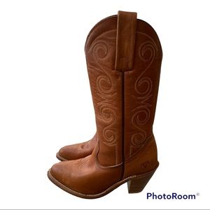 Vintage Frye embroidered cowboy boots